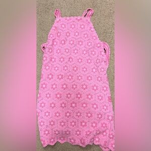 Show Me Your MuMu Pink Lace Mini Dress